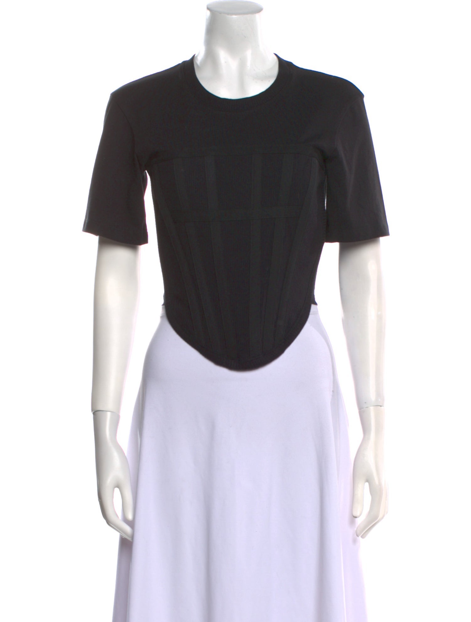 Dion Lee Crew Neck Short Sleeve Crop Top w/ Tags