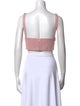 Dion Lee Leather Square Neckline Crop Top