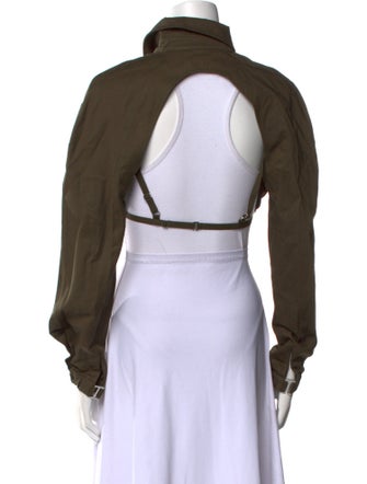 Dion Lee Long Sleeve Crop Top