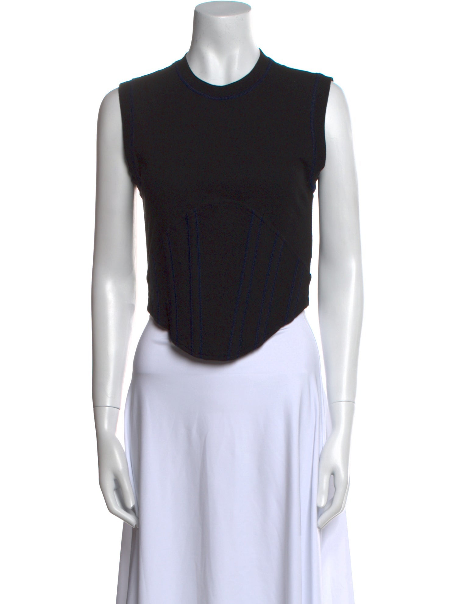 Dion Lee Crew Neck Sleeveless Crop Top w/ Tags