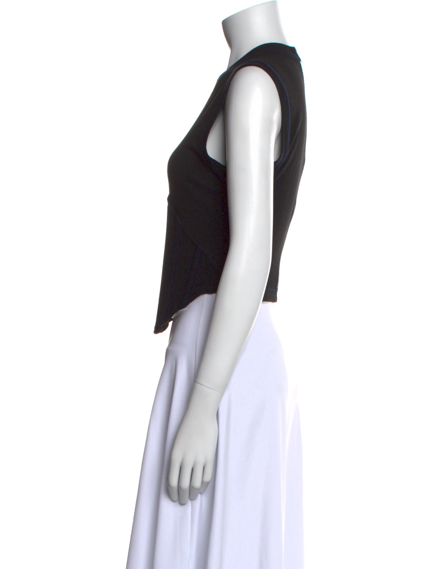 Dion Lee Crew Neck Sleeveless Crop Top w/ Tags