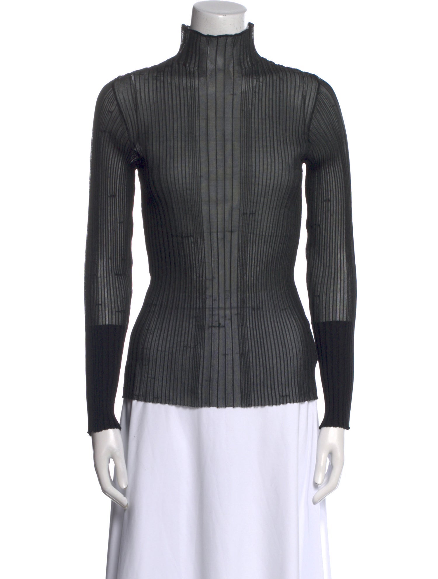 Dion Lee Mock Neck Long Sleeve Top