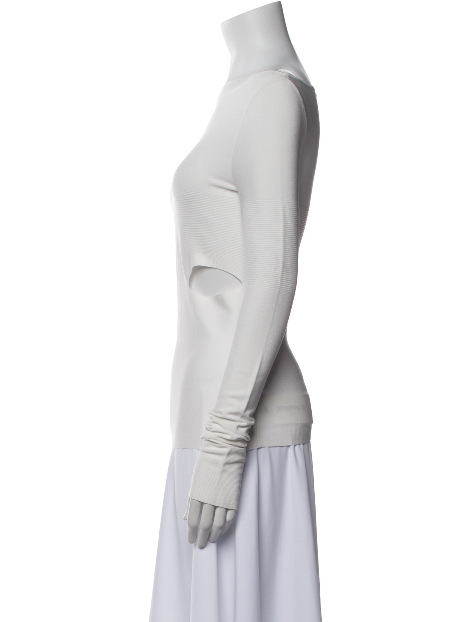 Dion Lee Scoop Neck Long Sleeve Top