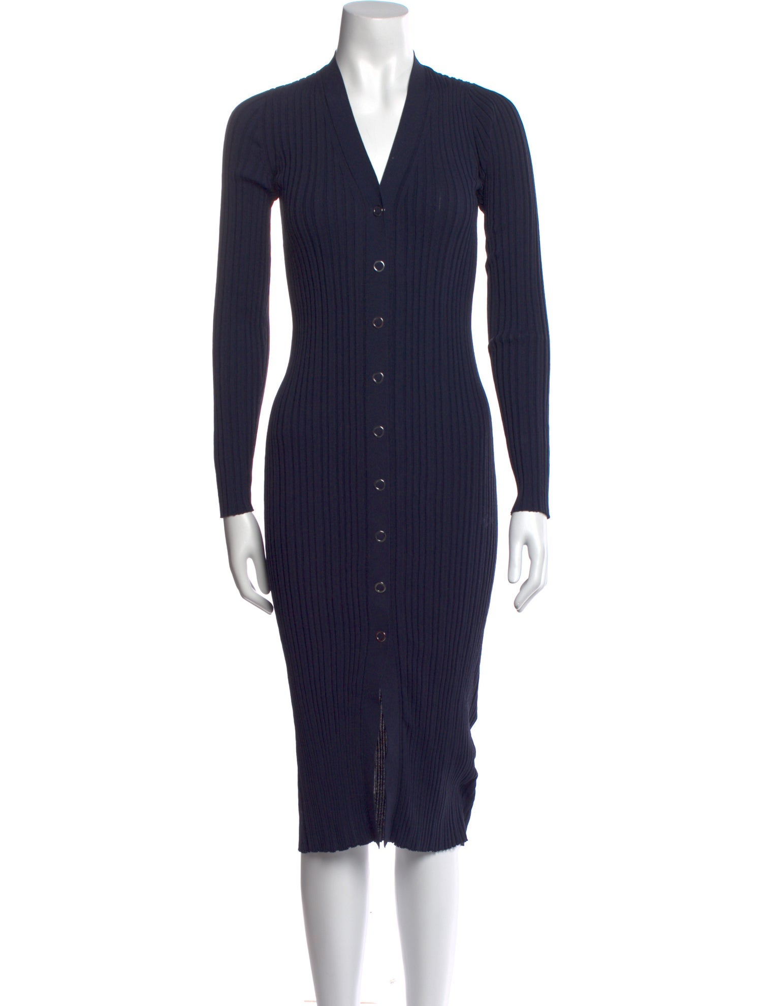 Dion Lee V-Neck Knee-Length Dress