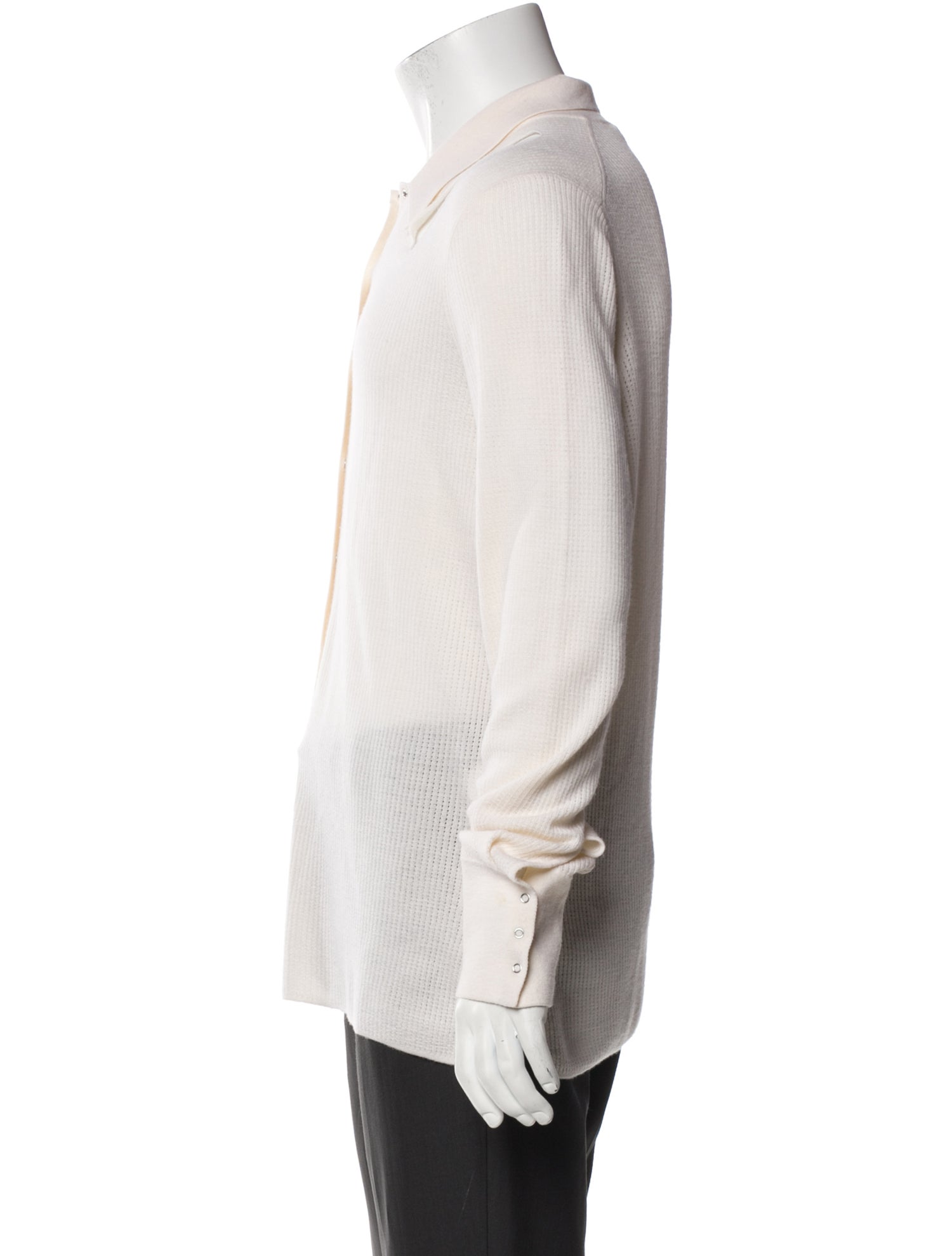 Dion Lee Merino Wool Mock Neck Cardigan