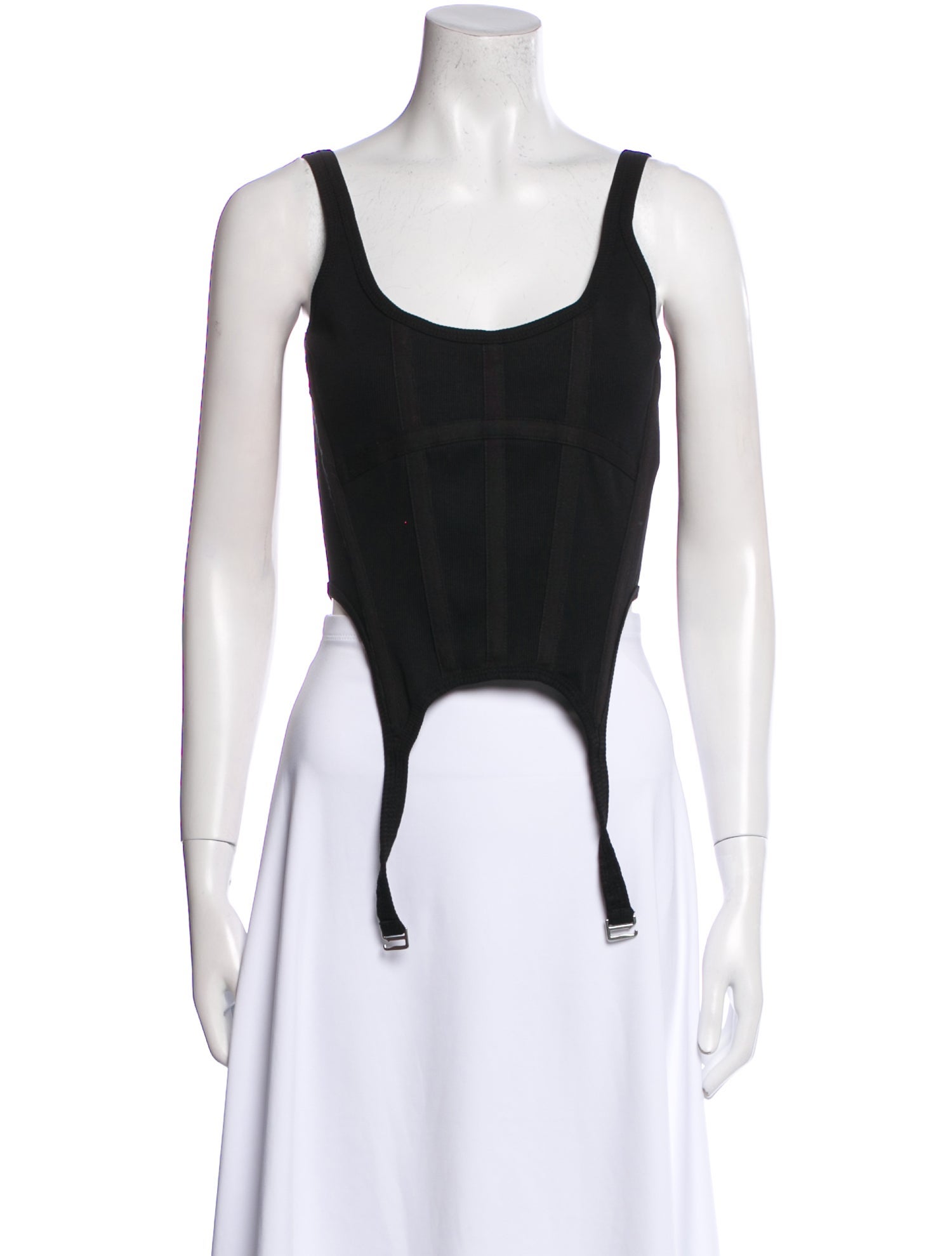 Dion Lee Scoop Neck Sleeveless Crop Top