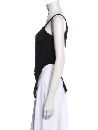 Dion Lee Scoop Neck Sleeveless Crop Top