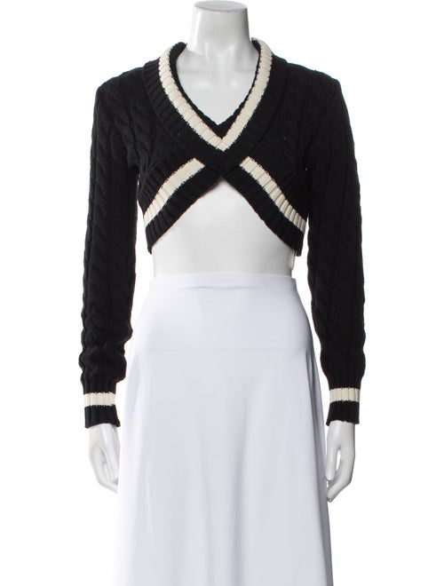 Dion Lee Striped V-Neck Sweater