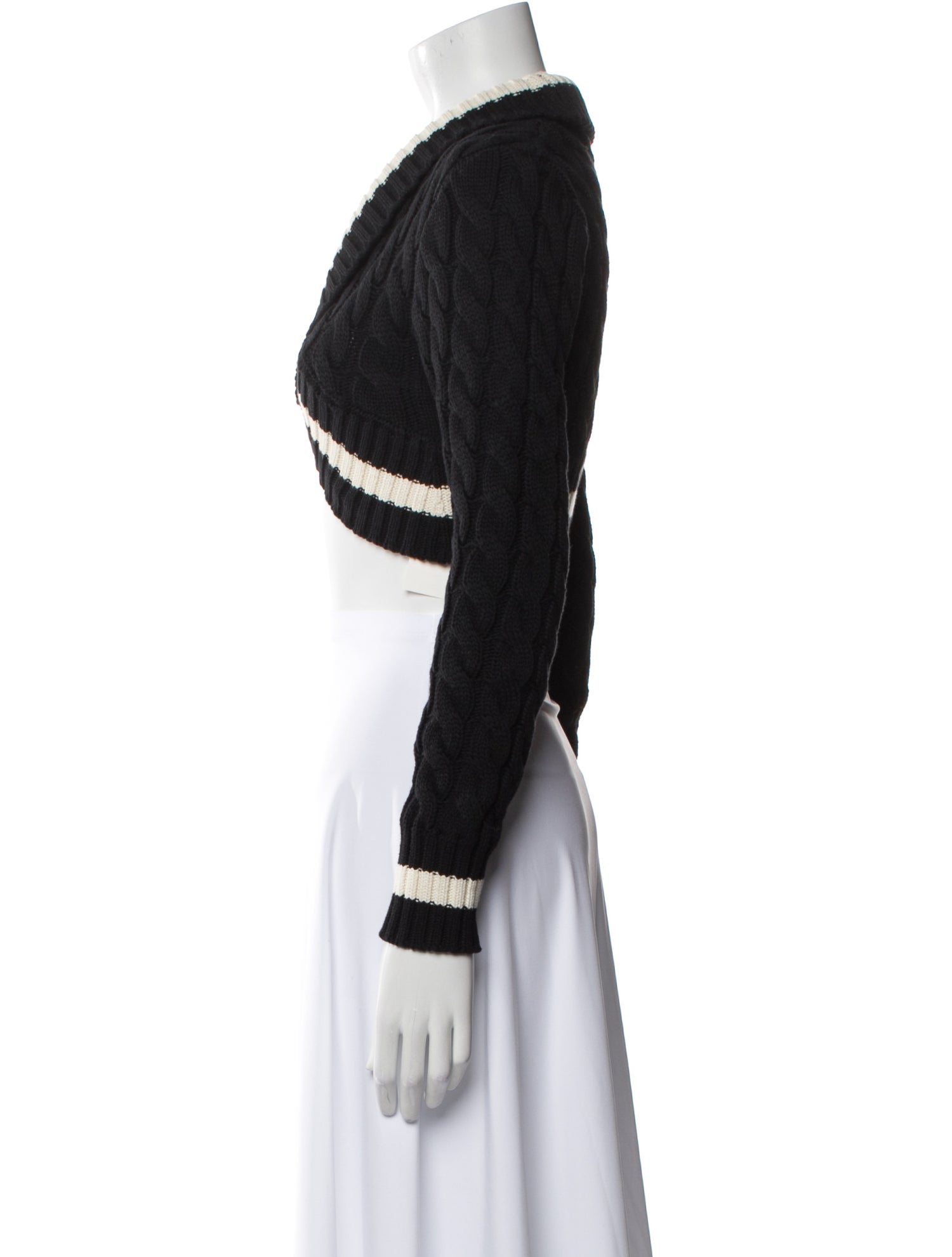 Dion Lee Striped V-Neck Sweater