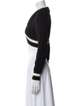 Dion Lee Striped V-Neck Sweater