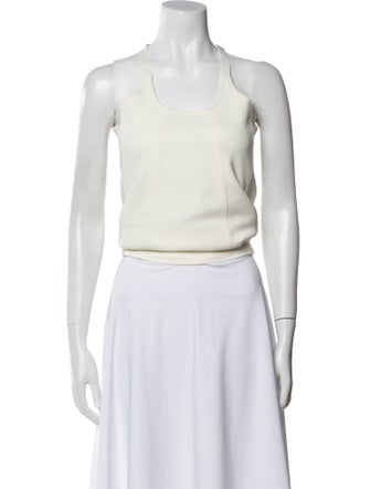 Dion Lee Scoop Neck Sleeveless Crop Top