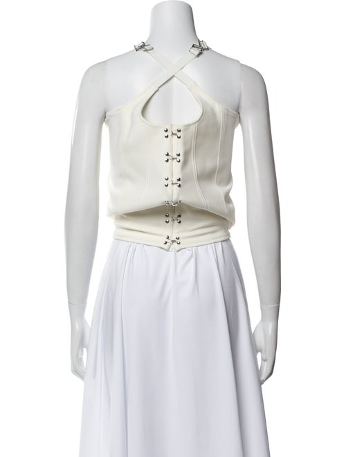 Dion Lee Scoop Neck Sleeveless Crop Top