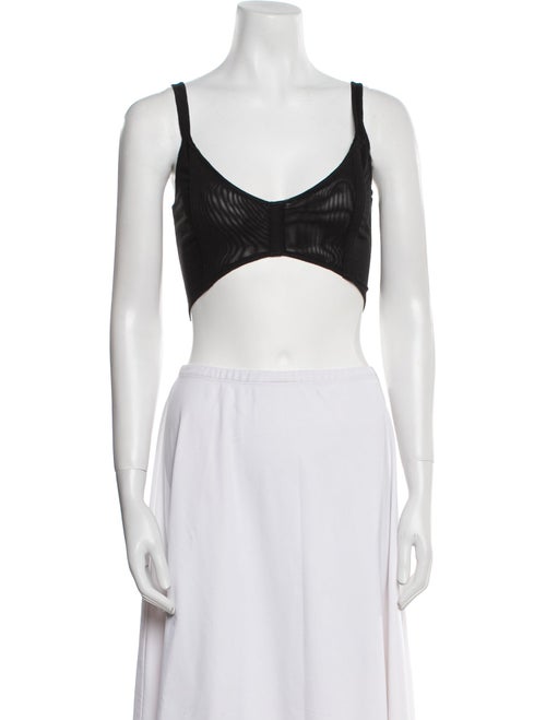 Dion Lee V-Neck Sleeveless Crop Top