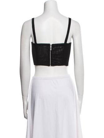 Dion Lee V-Neck Sleeveless Crop Top