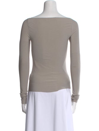 Dion Lee Bateau Neckline Long Sleeve Top