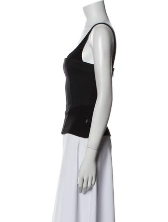 Dion Lee Scoop Neck Sleeveless Crop Top
