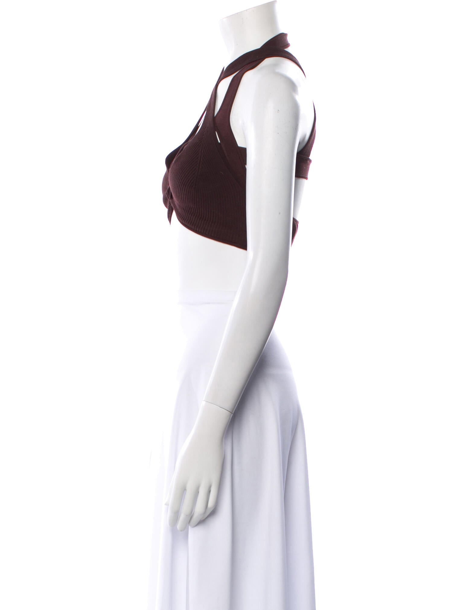 Dion Lee Halterneck Sleeveless Crop Top