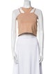 Dion Lee Square Neckline Sleeveless Crop Top