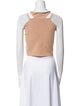 Dion Lee Square Neckline Sleeveless Crop Top