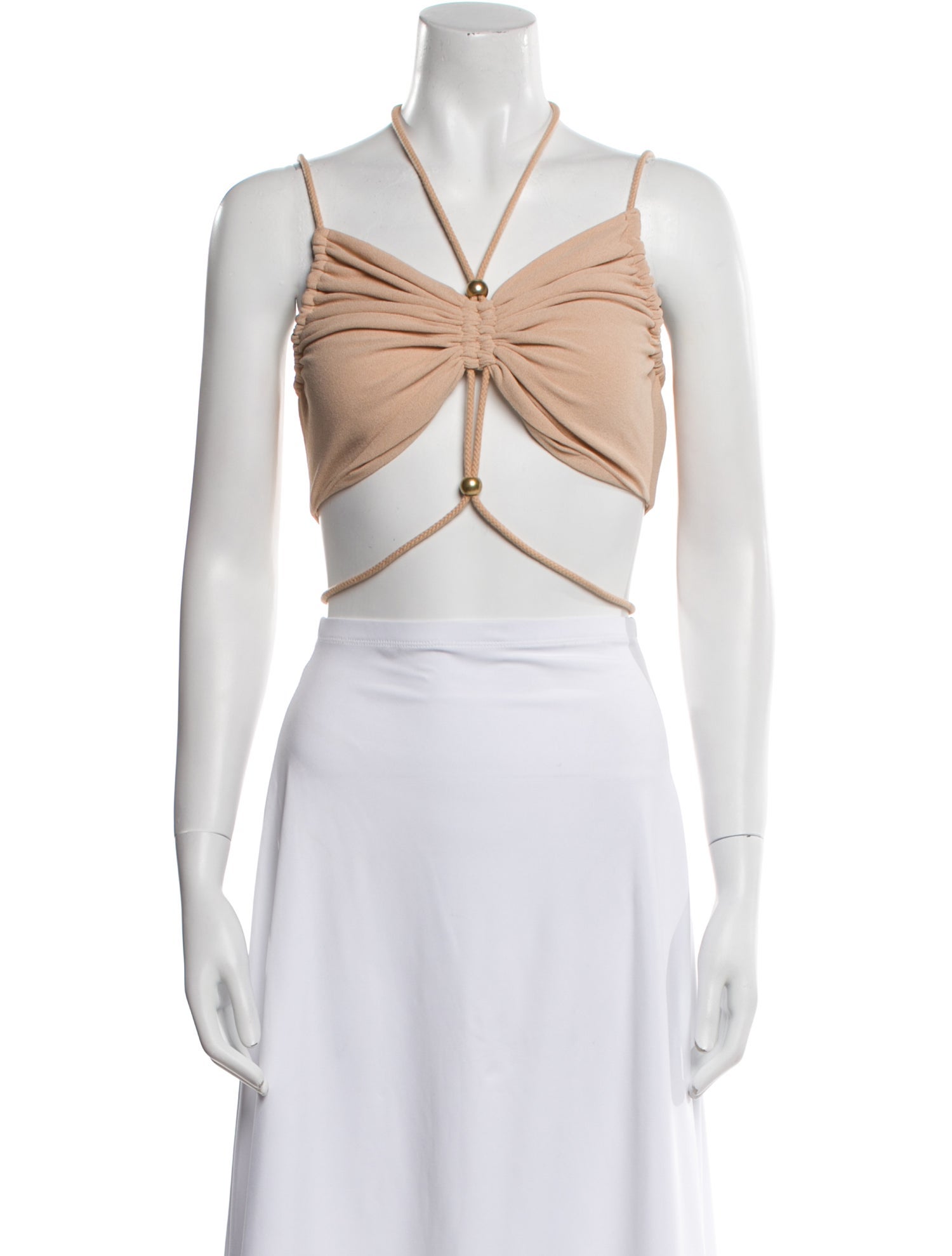 Dion Lee V-Neck Sleeveless Crop Top w/ Tags