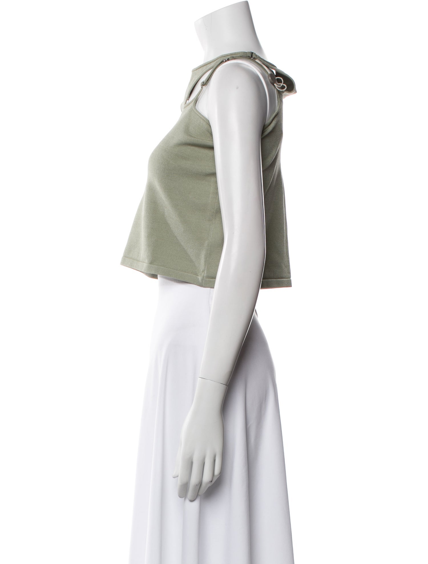 Dion Lee Square Neckline Sleeveless Crop Top w/ Tags