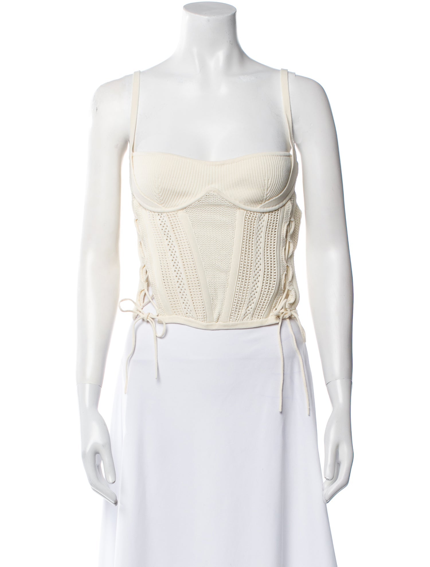 Dion Lee Square Neckline Sleeveless Crop Top w/ Tags