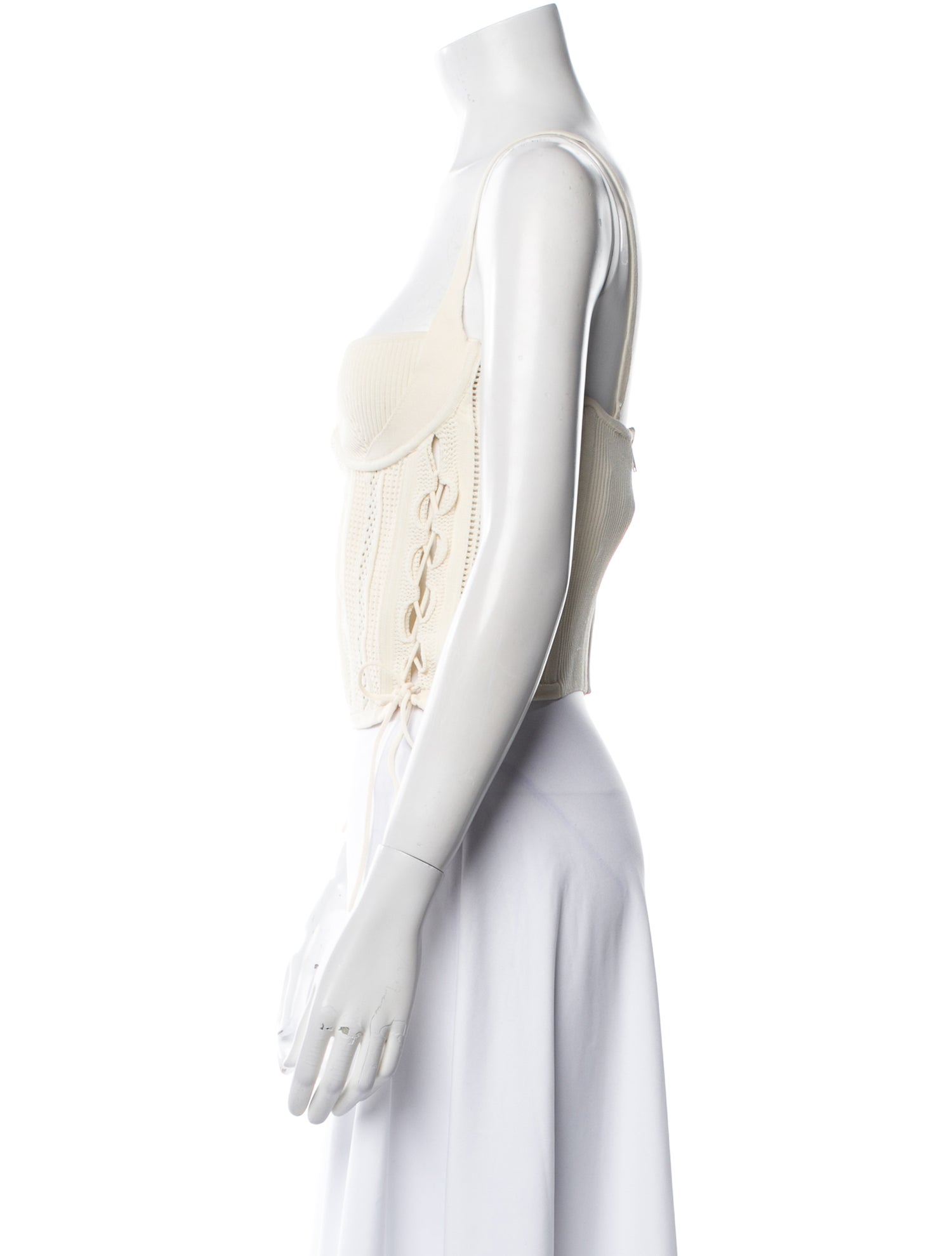 Dion Lee Square Neckline Sleeveless Crop Top w/ Tags