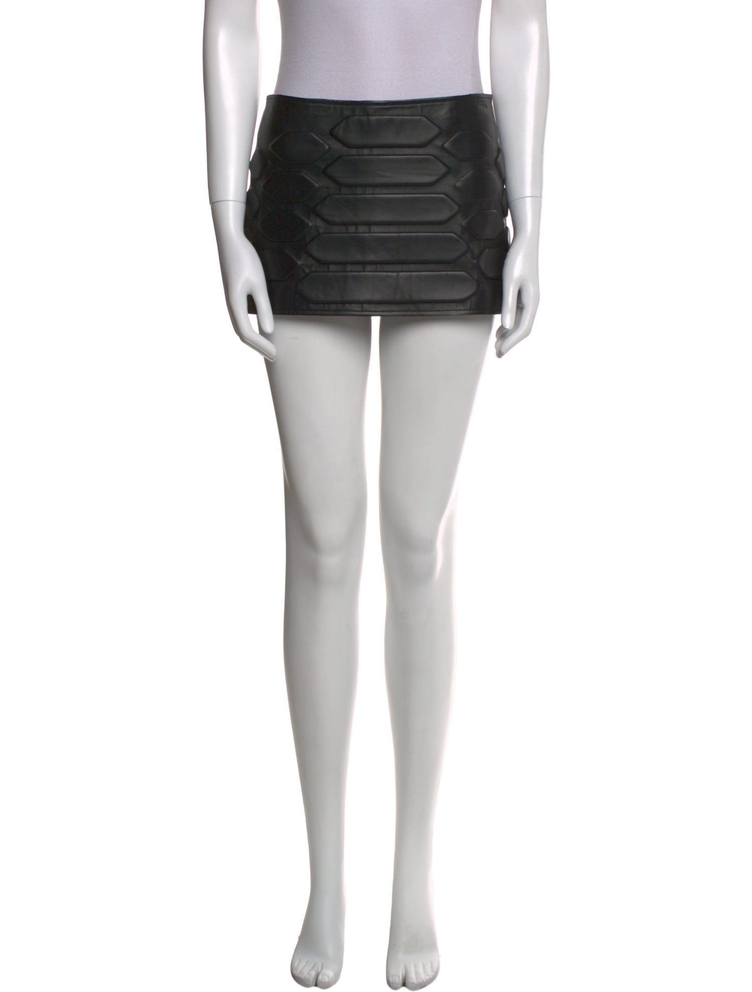Dion Lee Leather Mini Skirt