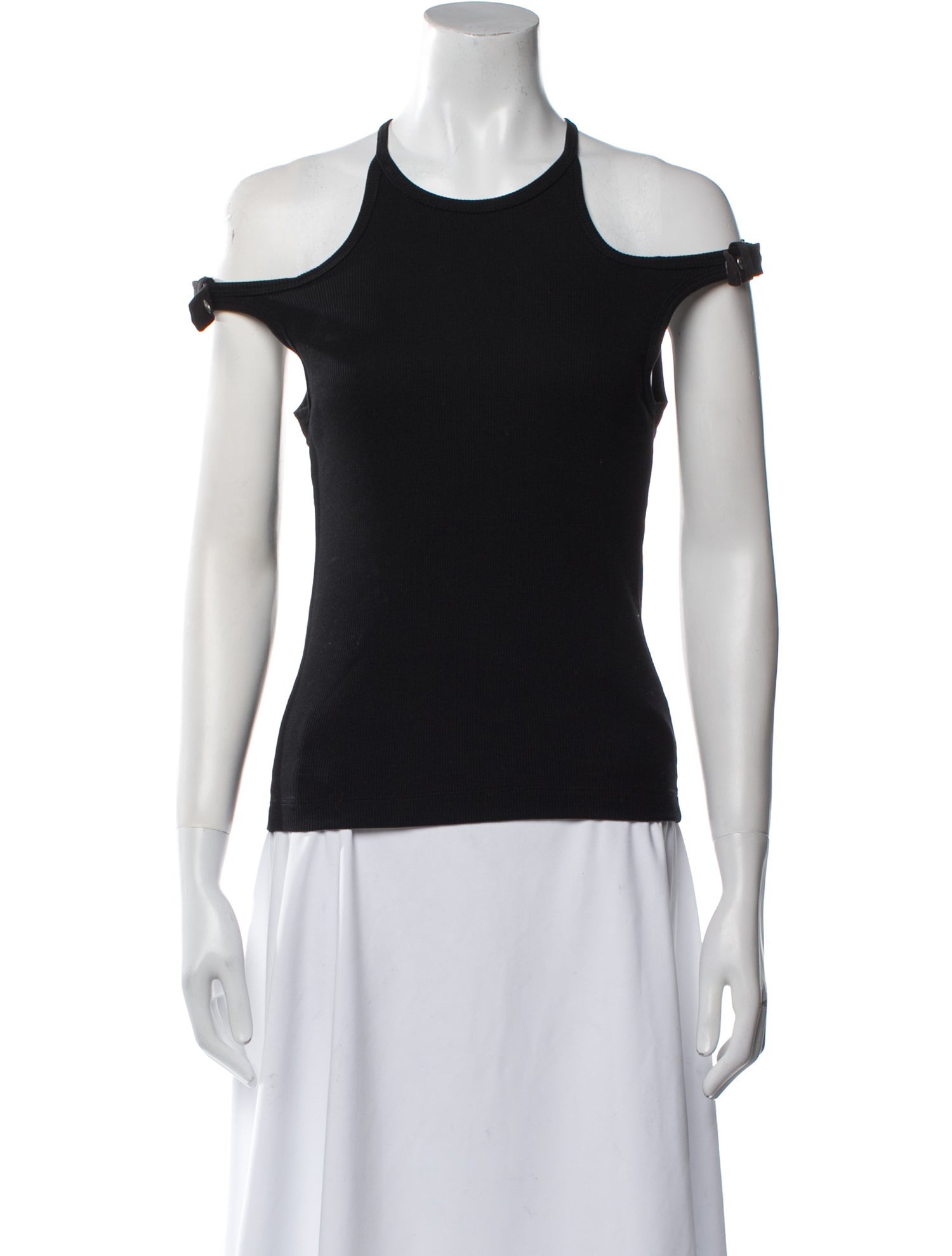 Dion Lee Scoop Neck Short Sleeve Top