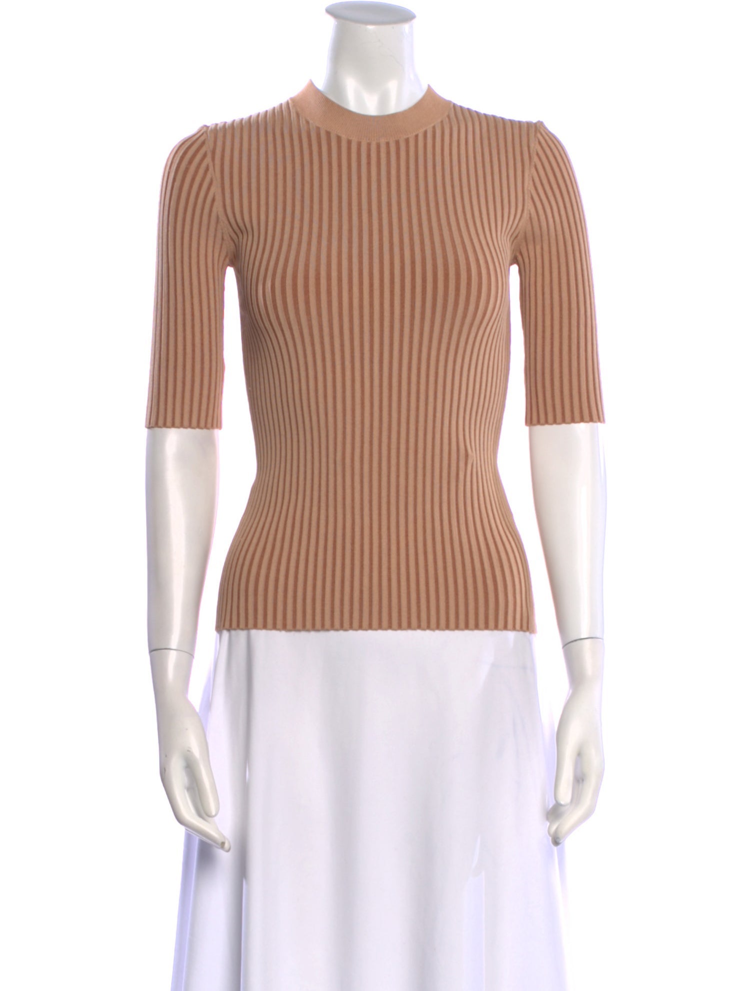 Dion Lee Striped Mock Neck Top