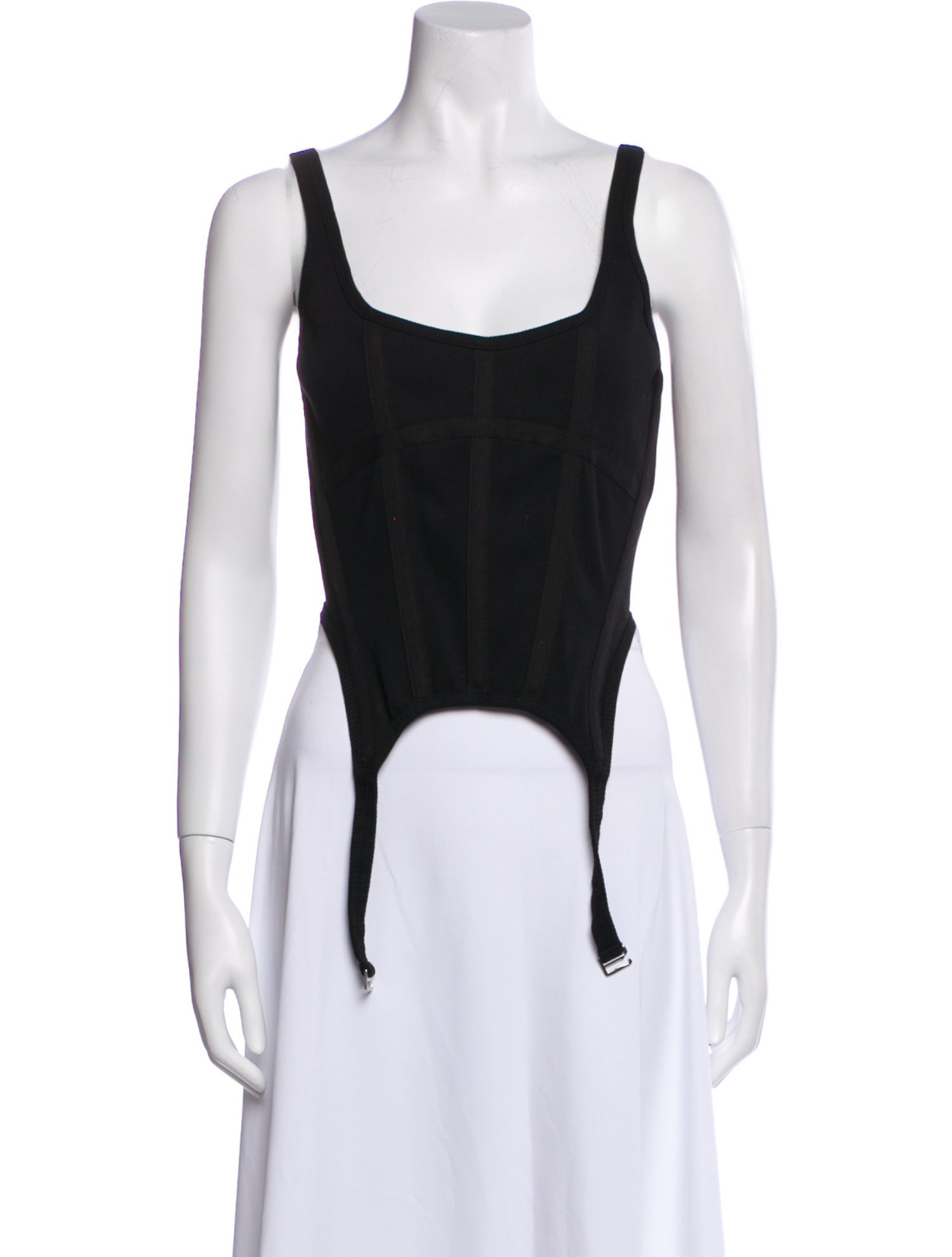 Dion Lee Scoop Neck Sleeveless Crop Top