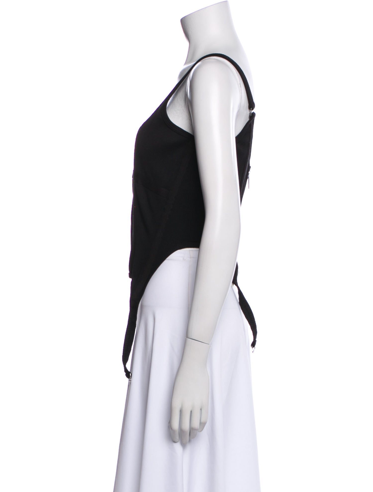 Dion Lee Scoop Neck Sleeveless Crop Top