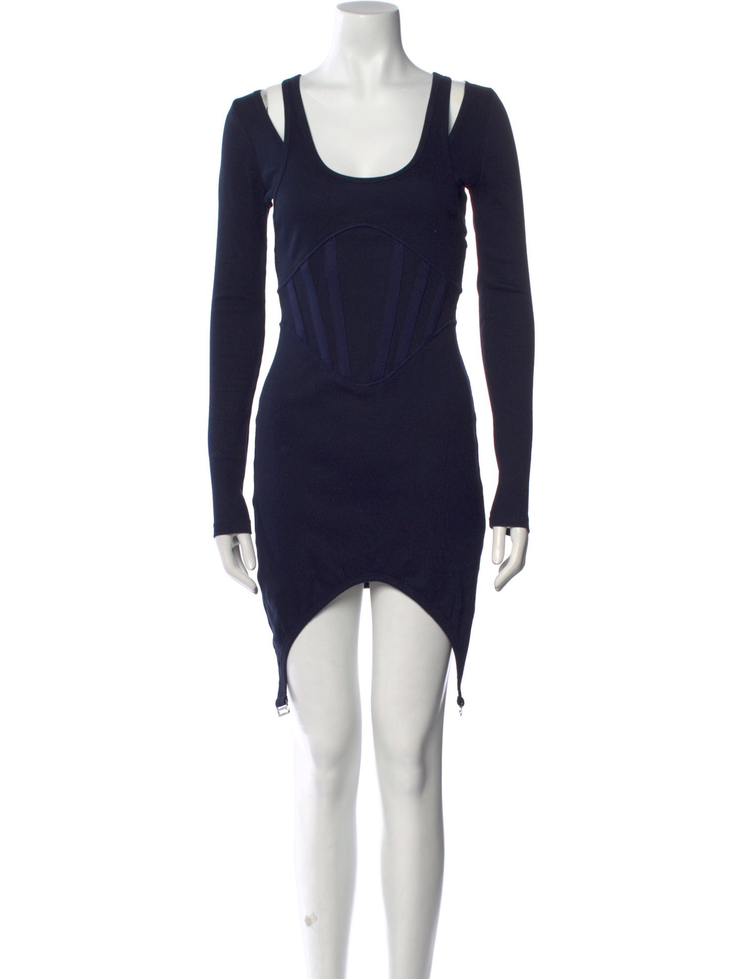 Dion Lee Scoop Neck Knee-Length Dress