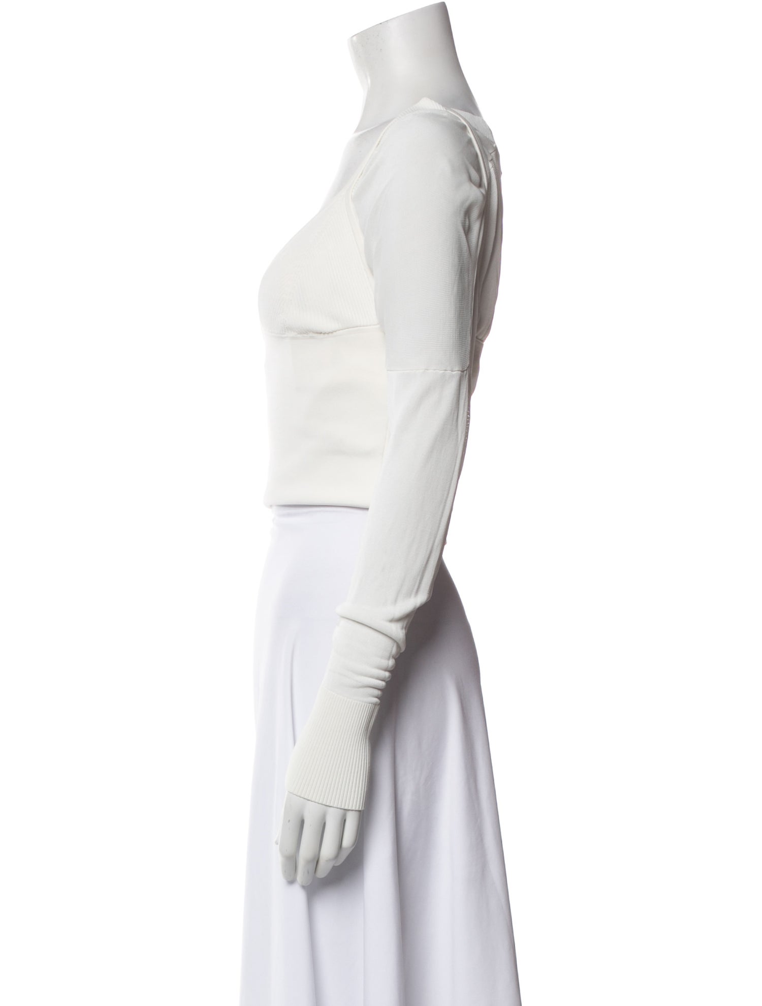 Dion Lee V-Neck Long Sleeve Top