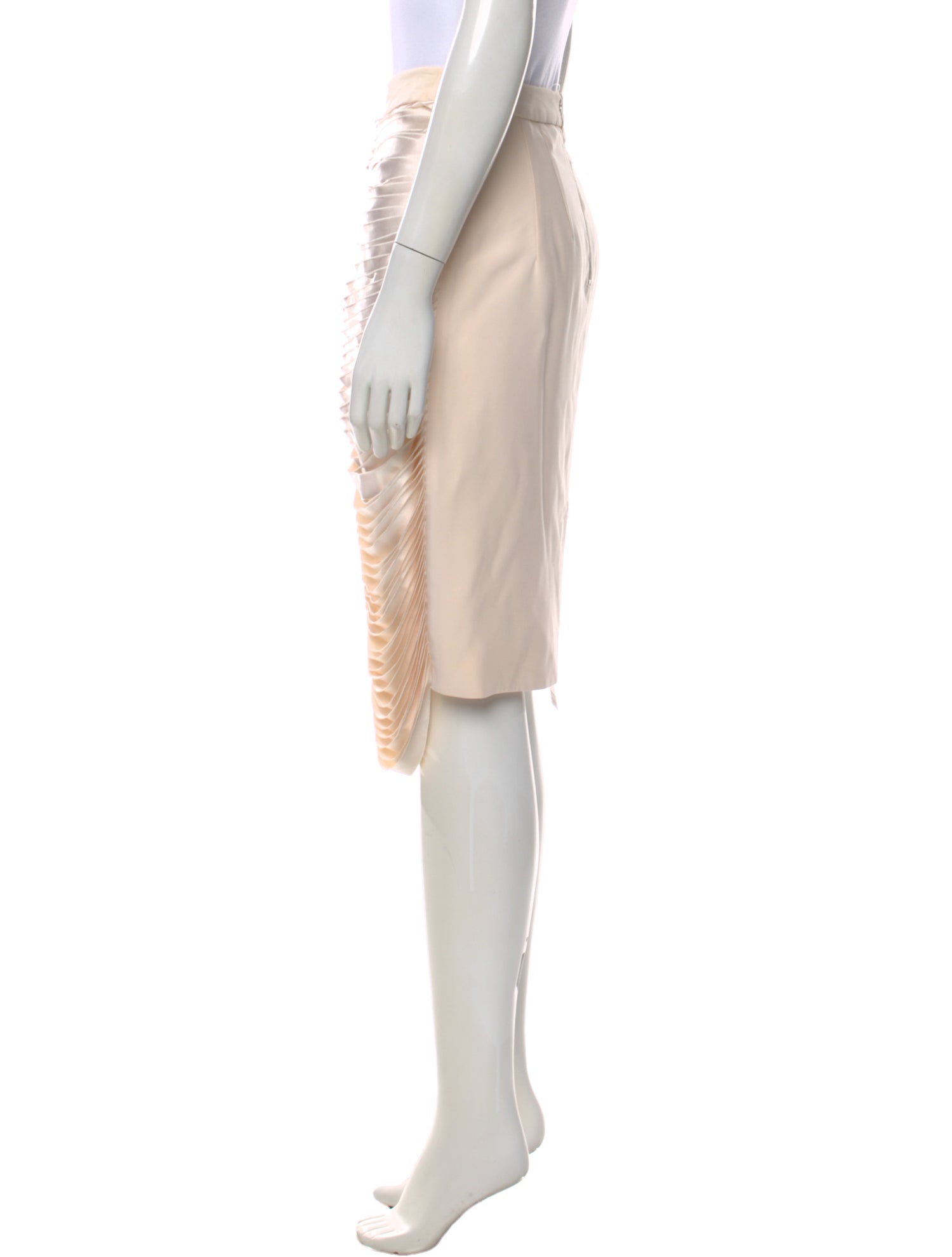 Dion Lee Silk Knee-Length Skirt