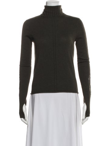 Pre-owned Dion Lee Turtleneck Sweater In Green