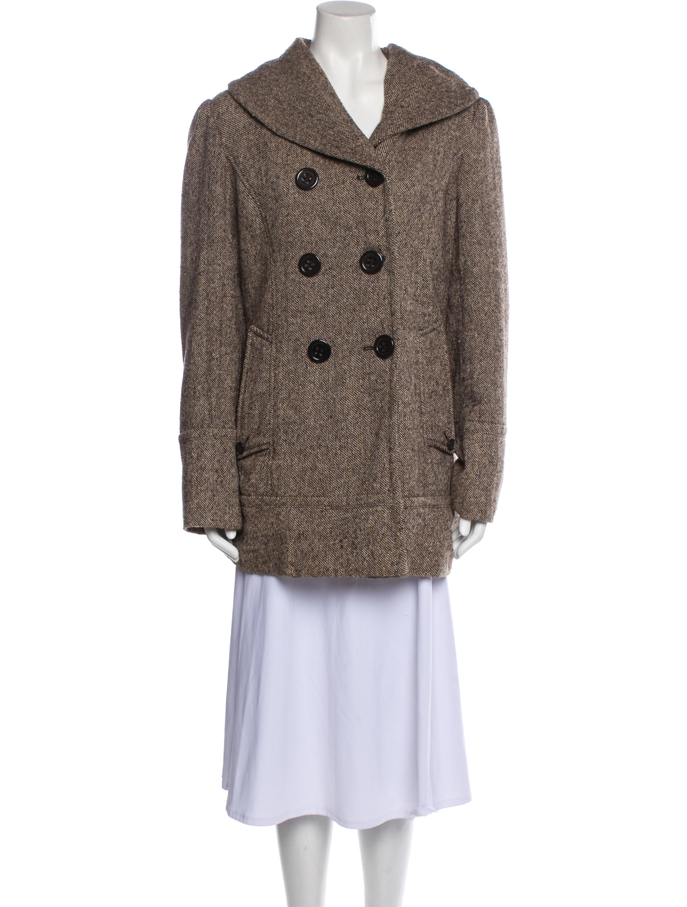 Donnybrook Tweed Pattern Peacoat