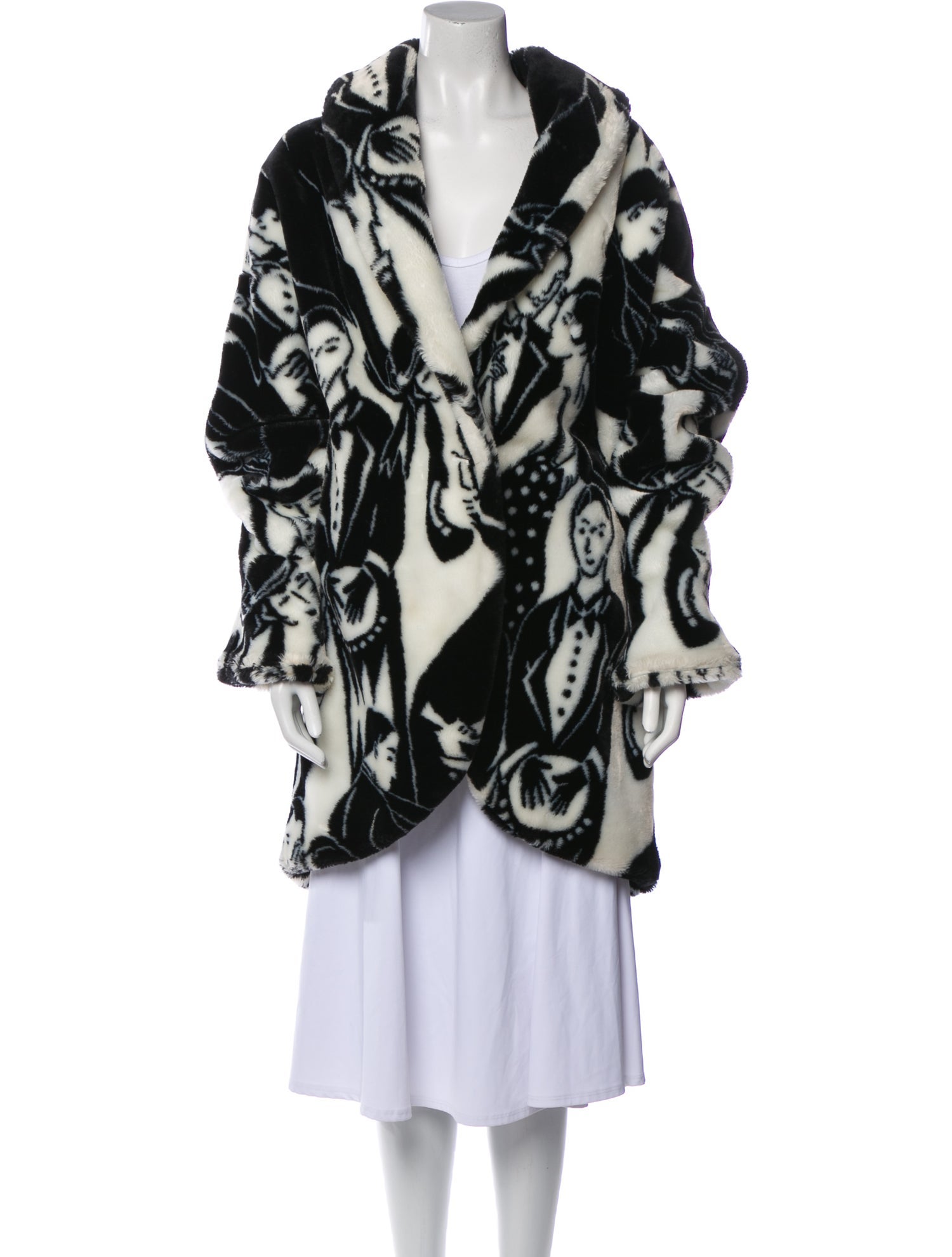 Donnybrook Faux Fur Animal Print Faux Fur Coat