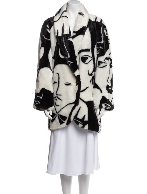 Donnybrook Graphic Print Faux Fur Coat