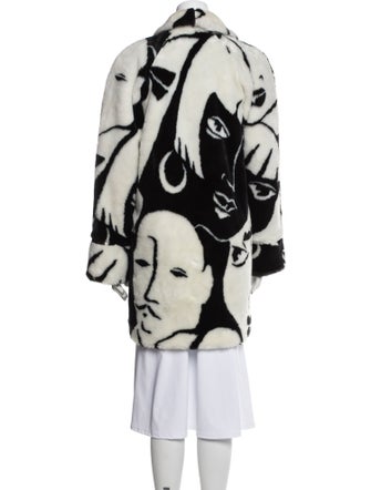Donnybrook Graphic Print Faux Fur Coat