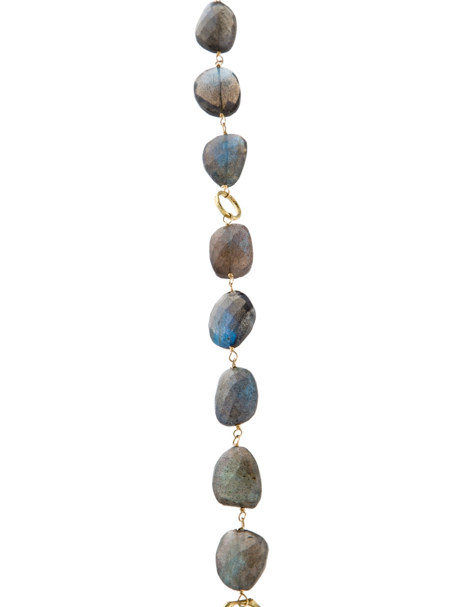 Dominique Cohen 18K Labradorite Bead Long Layering Necklace