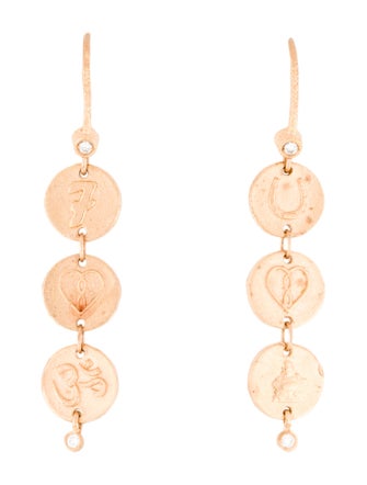 Dominique Cohen 18K Diamond Drop Earrings
