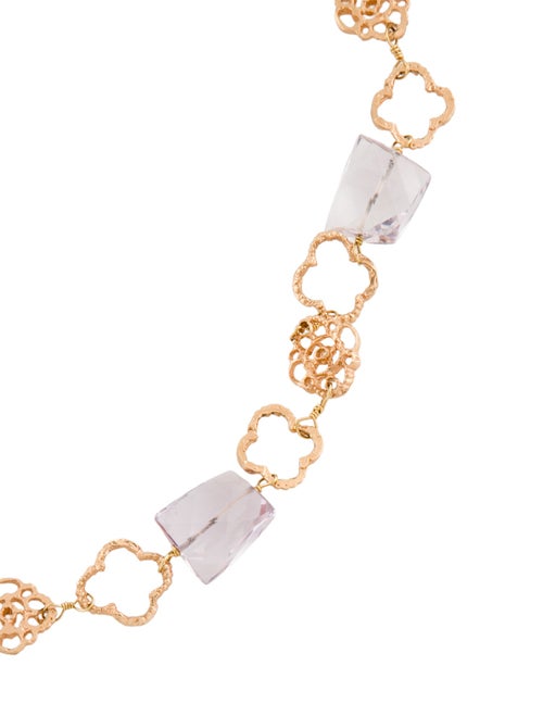 Dominique Cohen 18K Amethyst Station Necklace