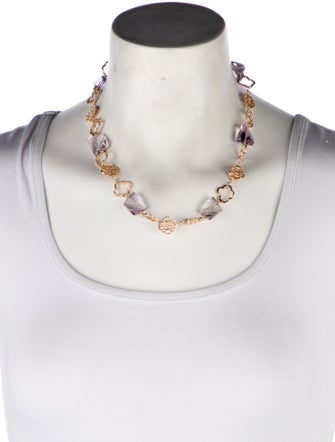 Dominique Cohen 18K Amethyst Station Necklace