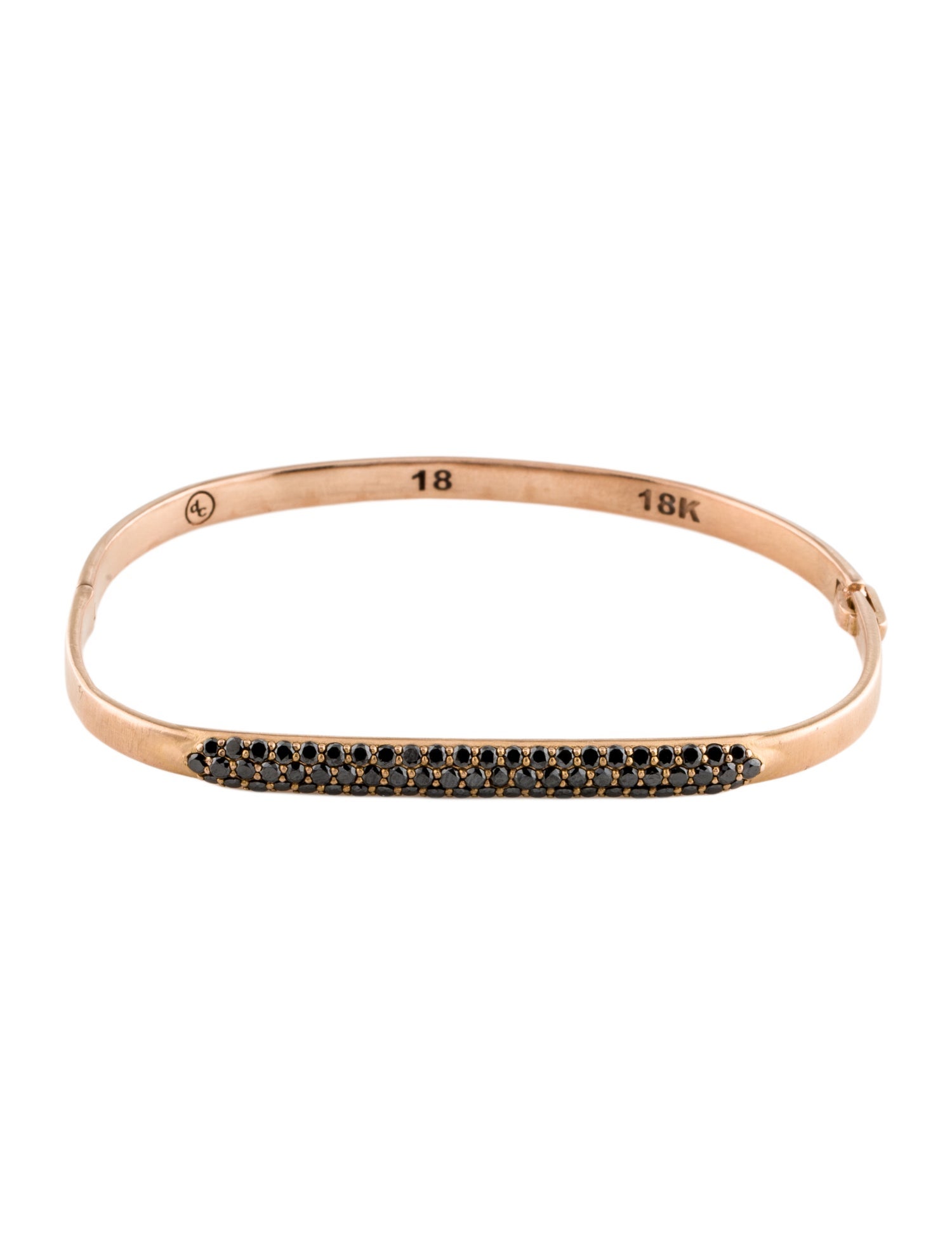 Dominique Cohen 18K 1.75ctw Diamond Hinged Huggie Bangle