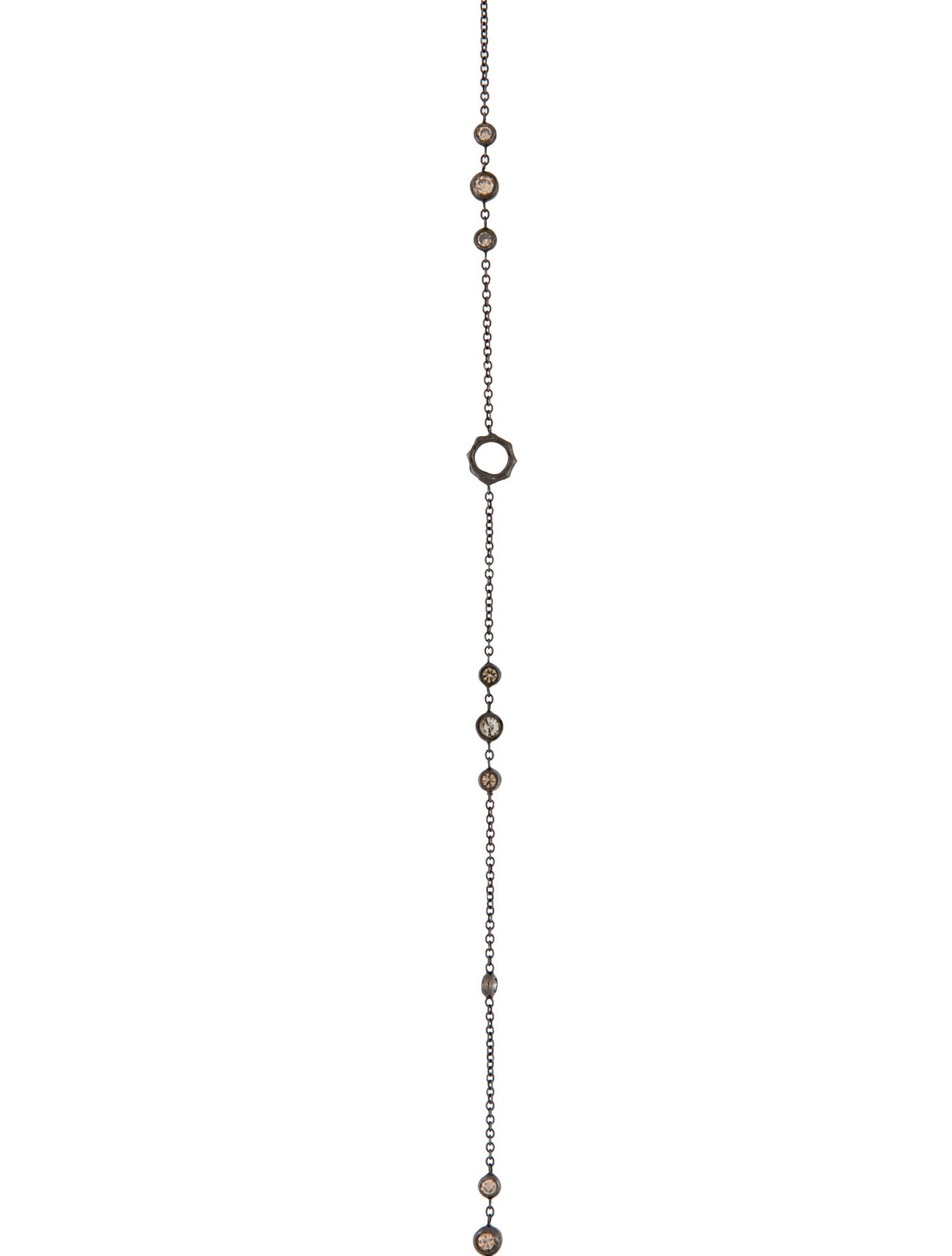 Dominique Cohen 18K Diamond Trios Delicate Station Necklace