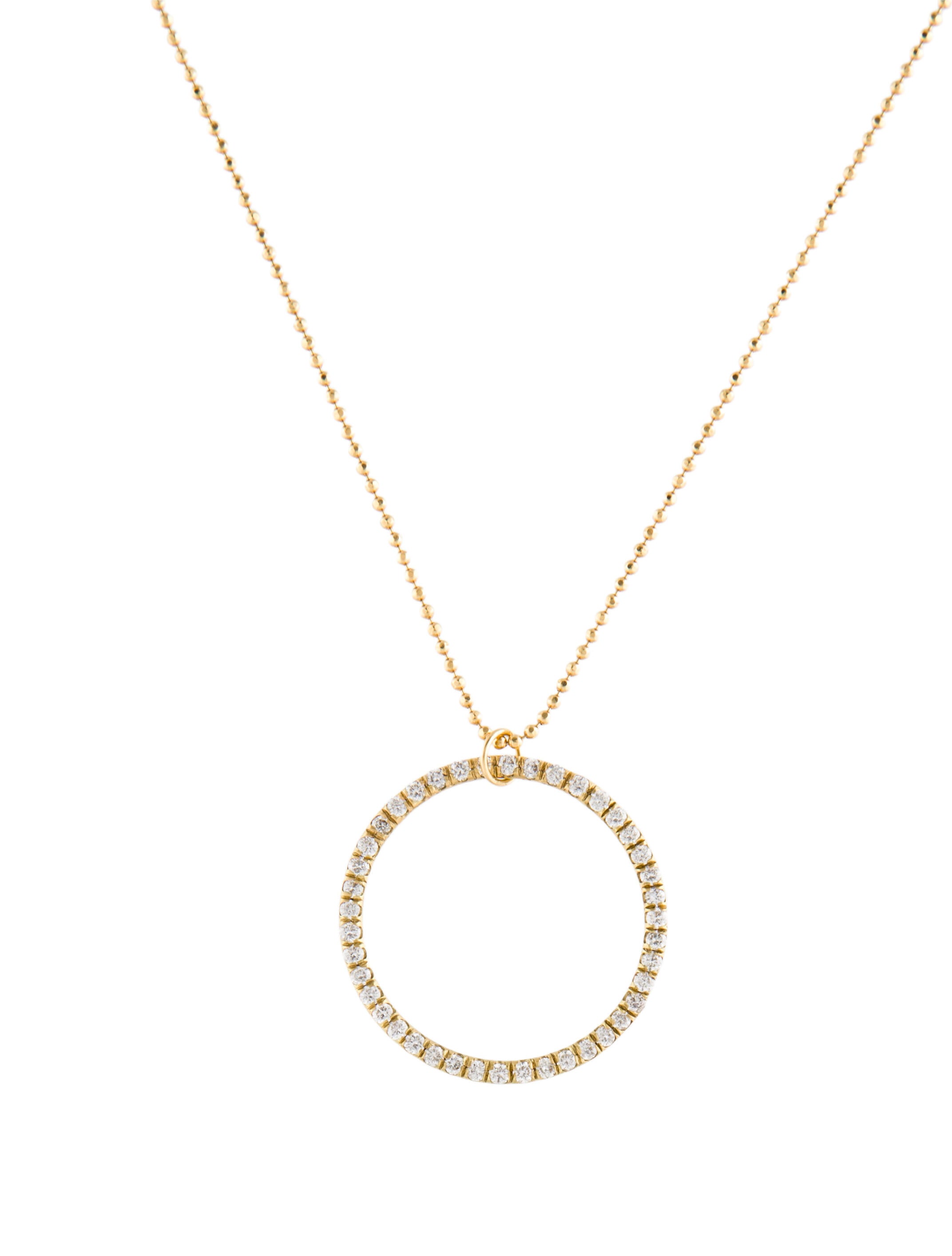 Dominique Cohen 18K Diamond Medio Halo Necklace