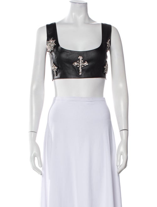 The Dolls House Lace Square Neckline Crop Top