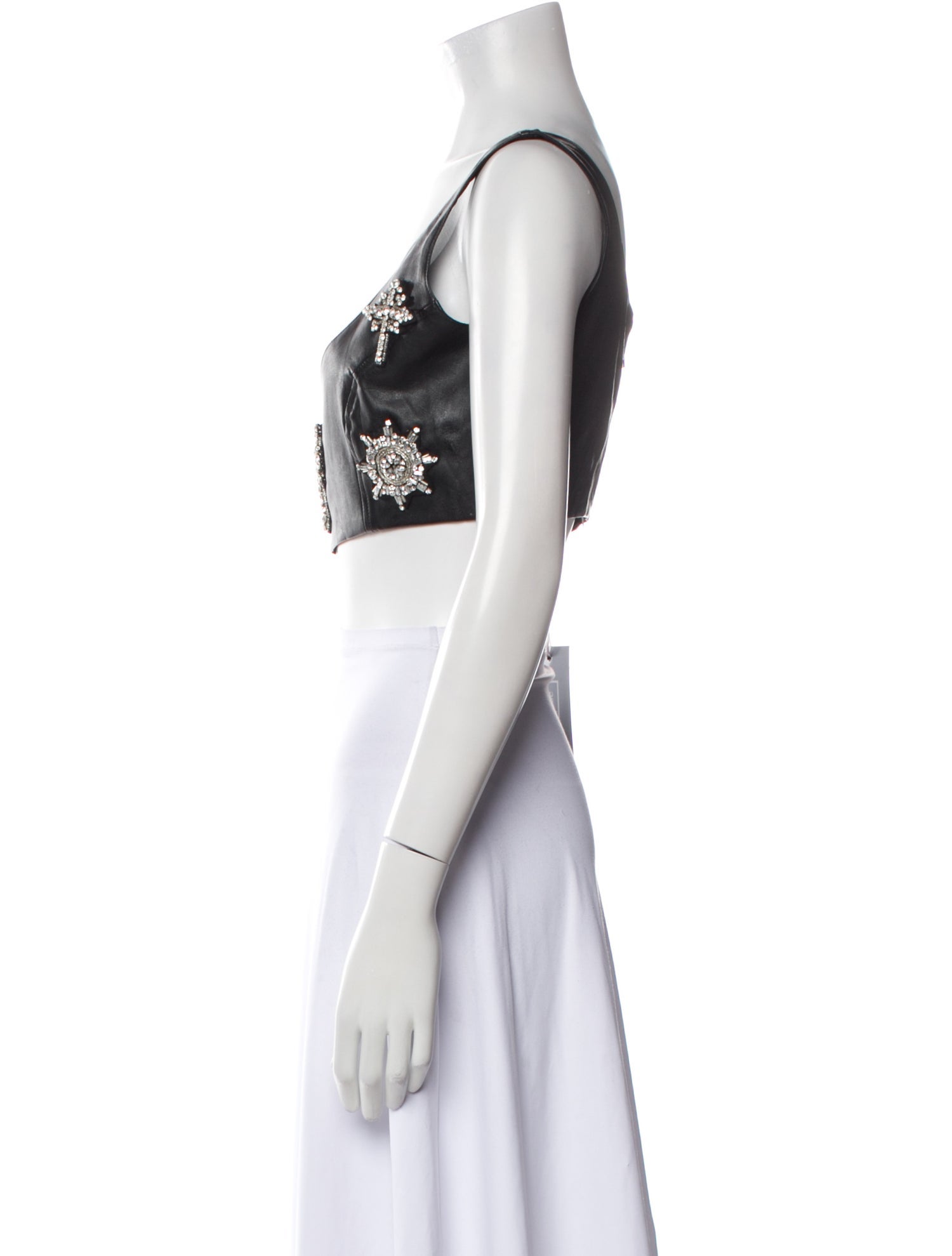 The Dolls House Lace Square Neckline Crop Top