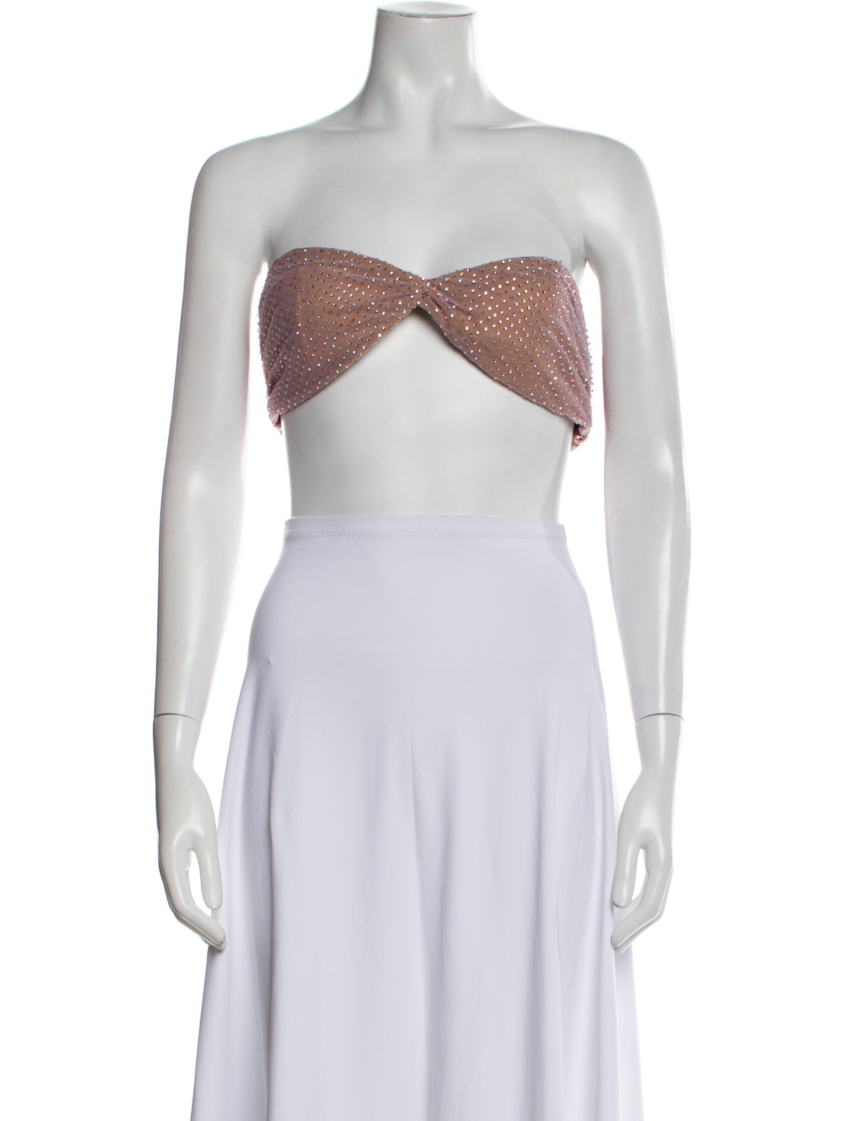 The Dolls House Strapless Crop Top